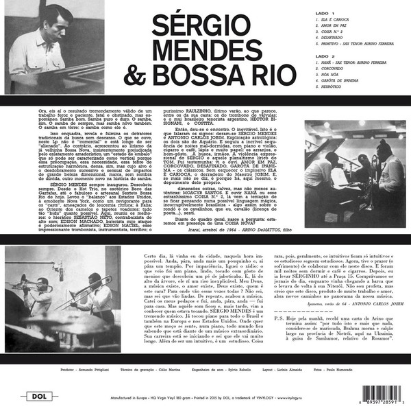 Audio Elite Sérgio Mendes & Bossa Rio ‎– Você Ainda Não Ouviu Nada!